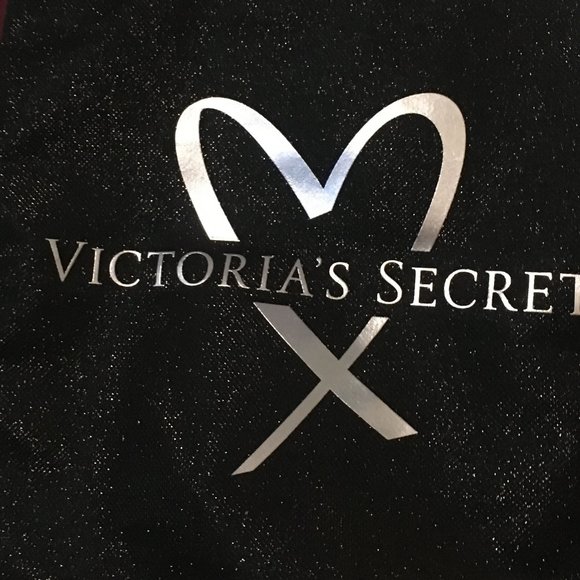 Victoria's Secret Handbags - 🖤🌺🌟VICTORIAS SECRET🌟🌺🖤BLACK And SILVER  GLITTER GLAM Tote Bag🌟